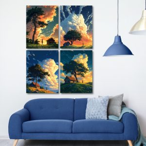 Set of 4 Ghibli Canvas | 6911