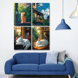 Set of 4 Ghibli Canvas | 6912