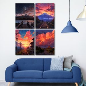 Set of 4 Ghibli Canvas | 6914