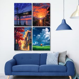 Set of 4 Ghibli Canvas | 6915