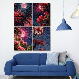 Set of 4 Nature Canvas | 6905