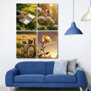 Set of 4 Nature Canvas | 6907
